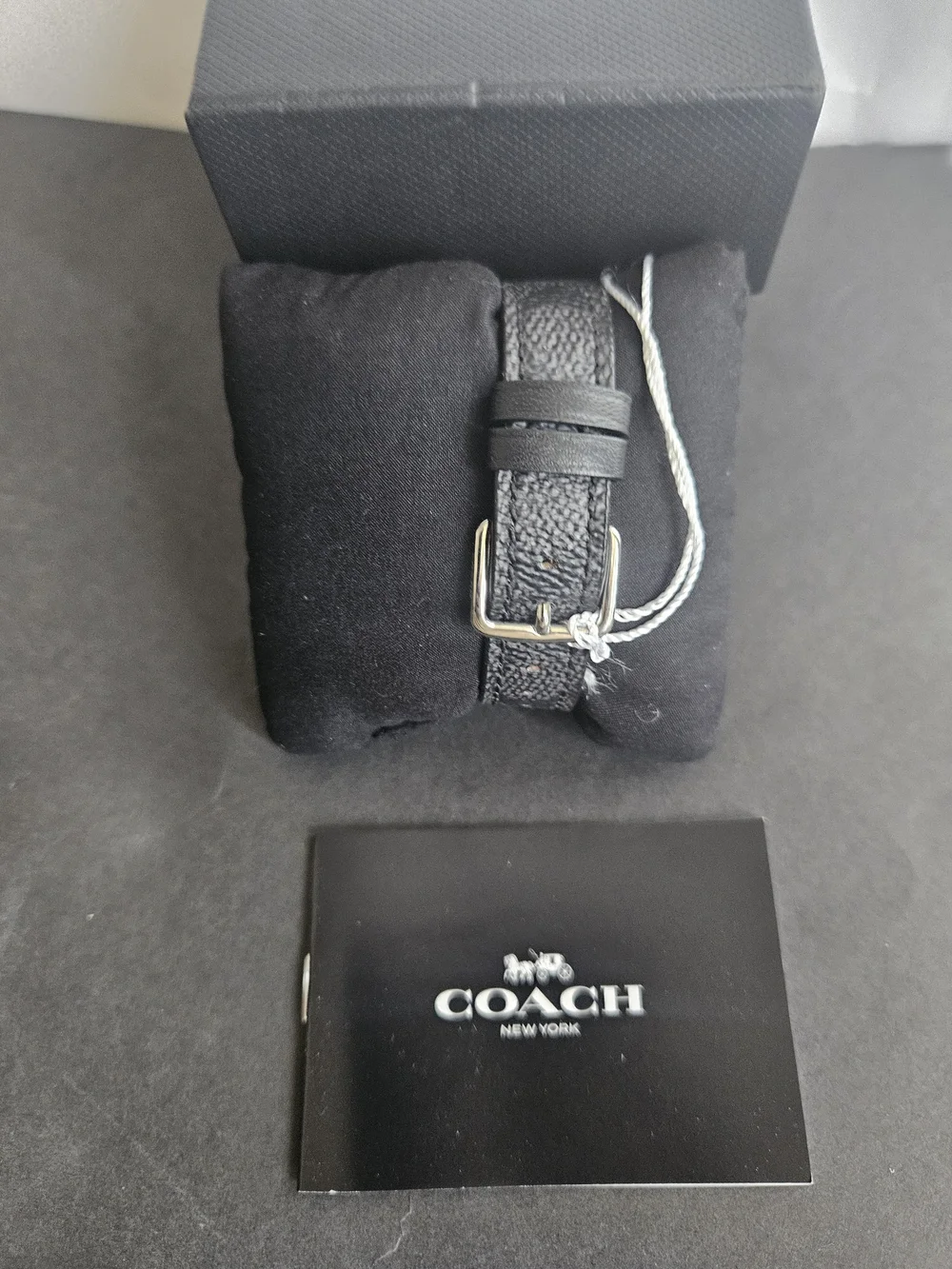 Coach Grand 36mm Women's Watch Stainless Steel Case Black Dial